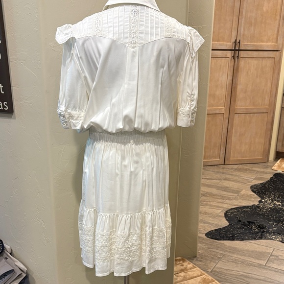 Double D Ranch Cream Ruffled Midi Dress - Picture 4 of 5